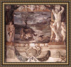 Lodovico Framed Paintings - TThe Stories of Jason [detail 1] by Lodovico Carracci